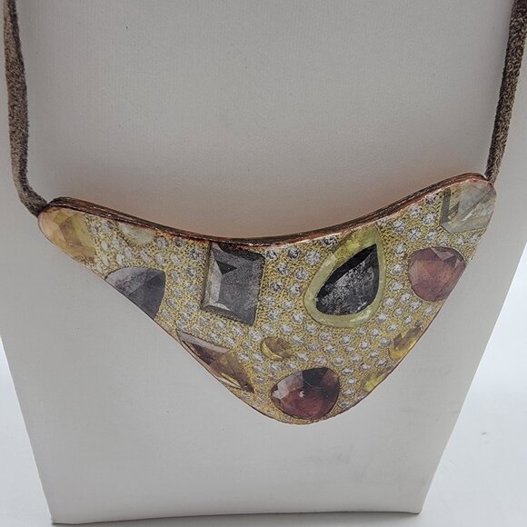 Beautiful New Handcrafted Artisan Made Necklace‎ Signed K Trost 2014 - Picture 3 of 9